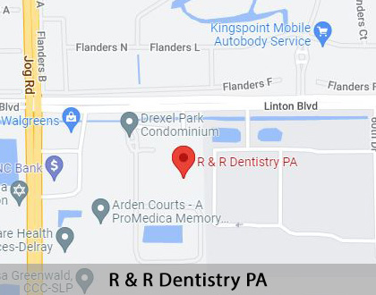Map image for Dental Center in Delray Beach, FL